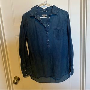 Merona denim/chambray shirt size M